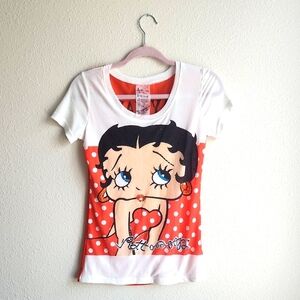 Betty Boop Women's T, Mesh, Korean